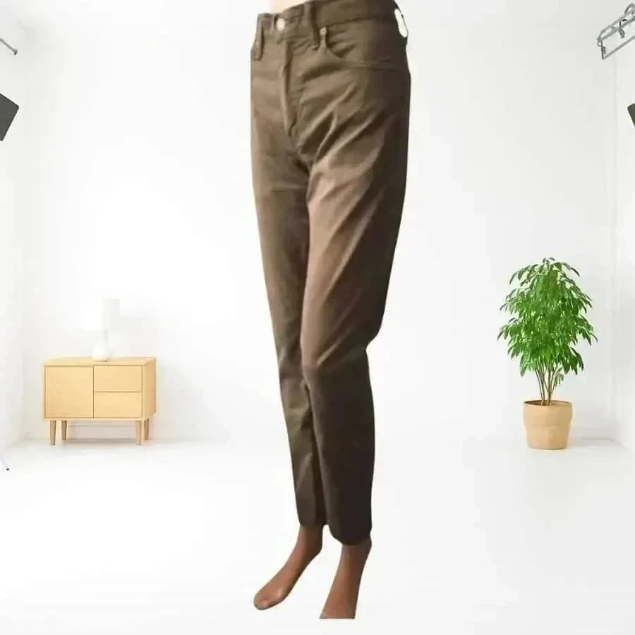 Levi's 512 - slim taper fit - high waist, stretch, khaki / olive color – photo 6